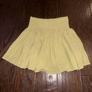 Light green mini skirt